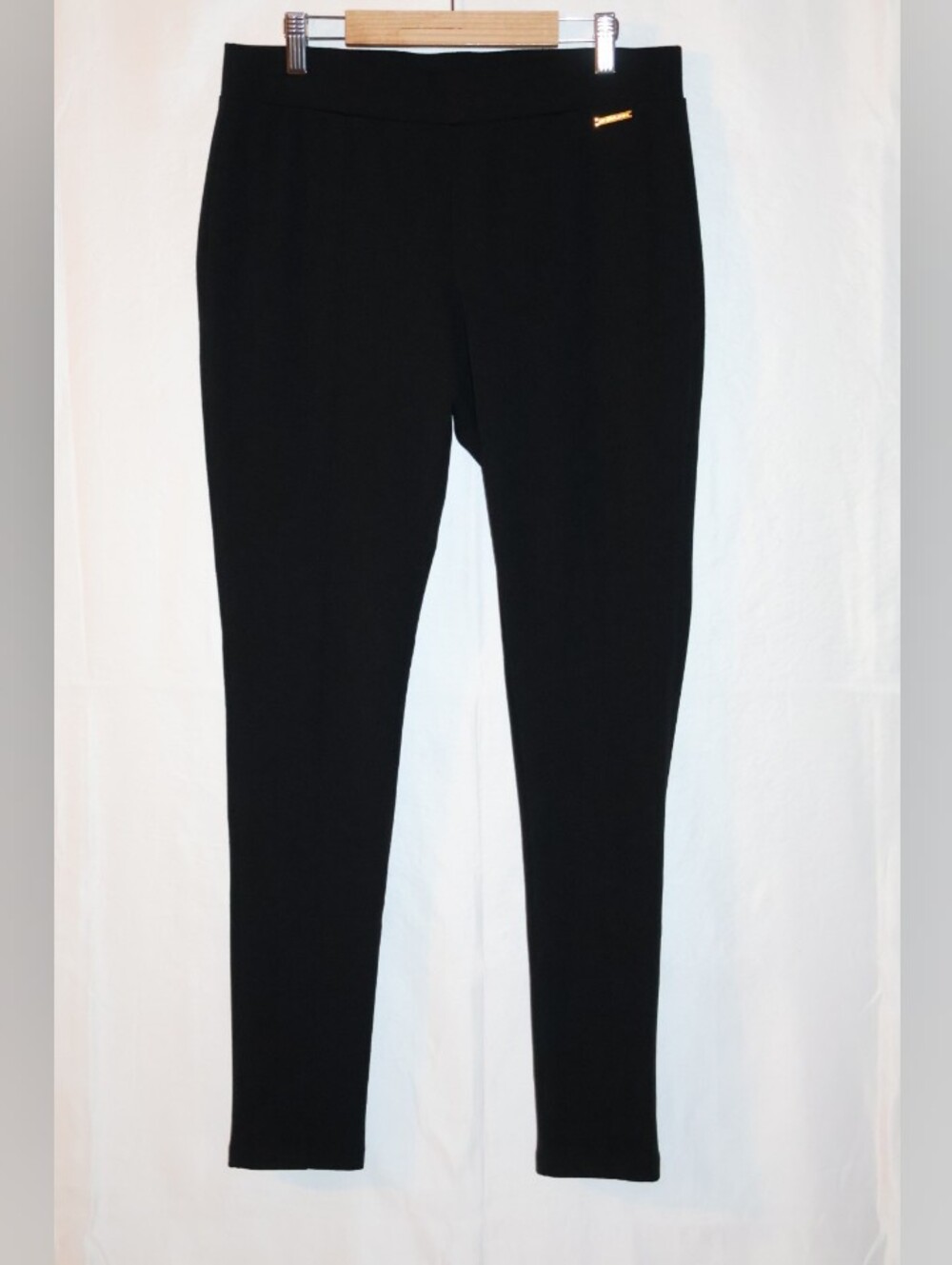 Michael Kors Black Basics Seamed Ponte Leggings.